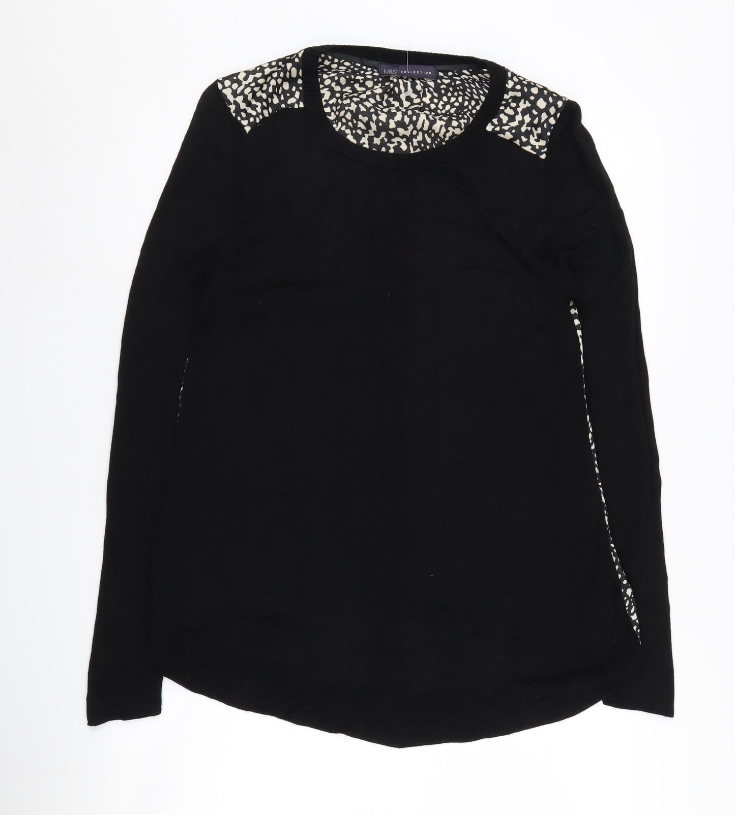 Marks and Spencer Women's Black Pullover Jumper UK 12
