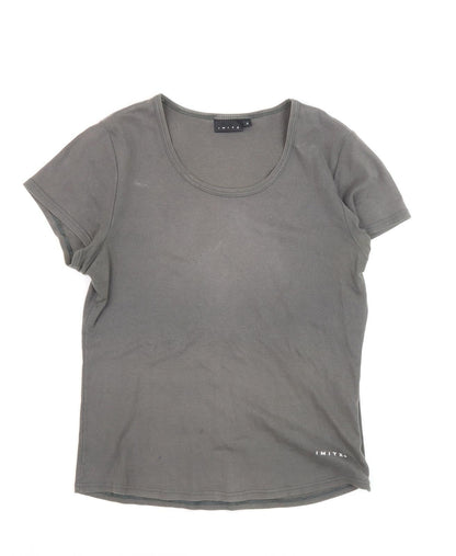IMITZ Women's Green Basic T-Shirt Size 10