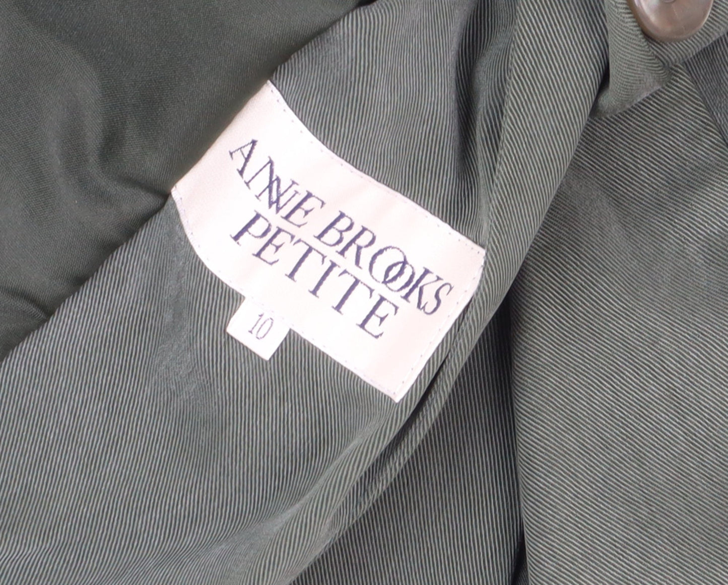 Anne Brooks Women's Green Blazer Size 10
