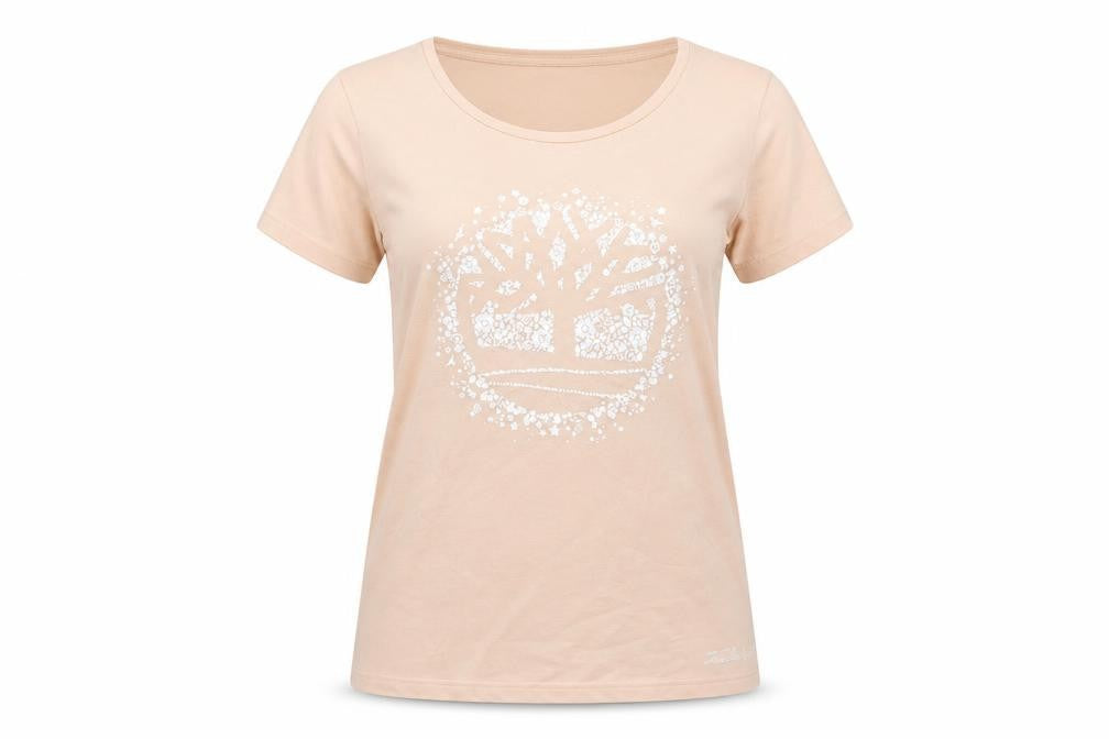Timberland Women's Beige T-Shirt, M, Casual Fit