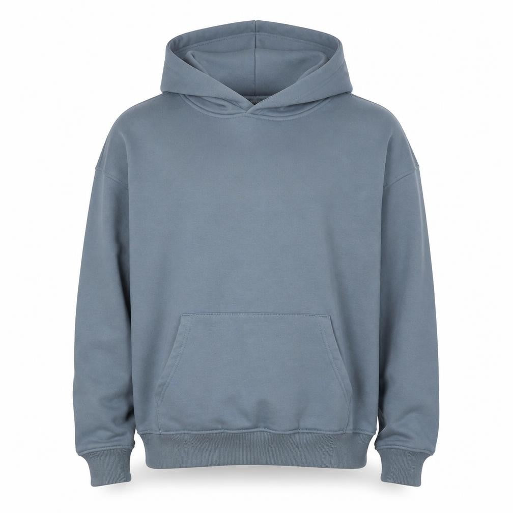 PRIMULAVERI Men's Blue Pullover Hoodie, Size L