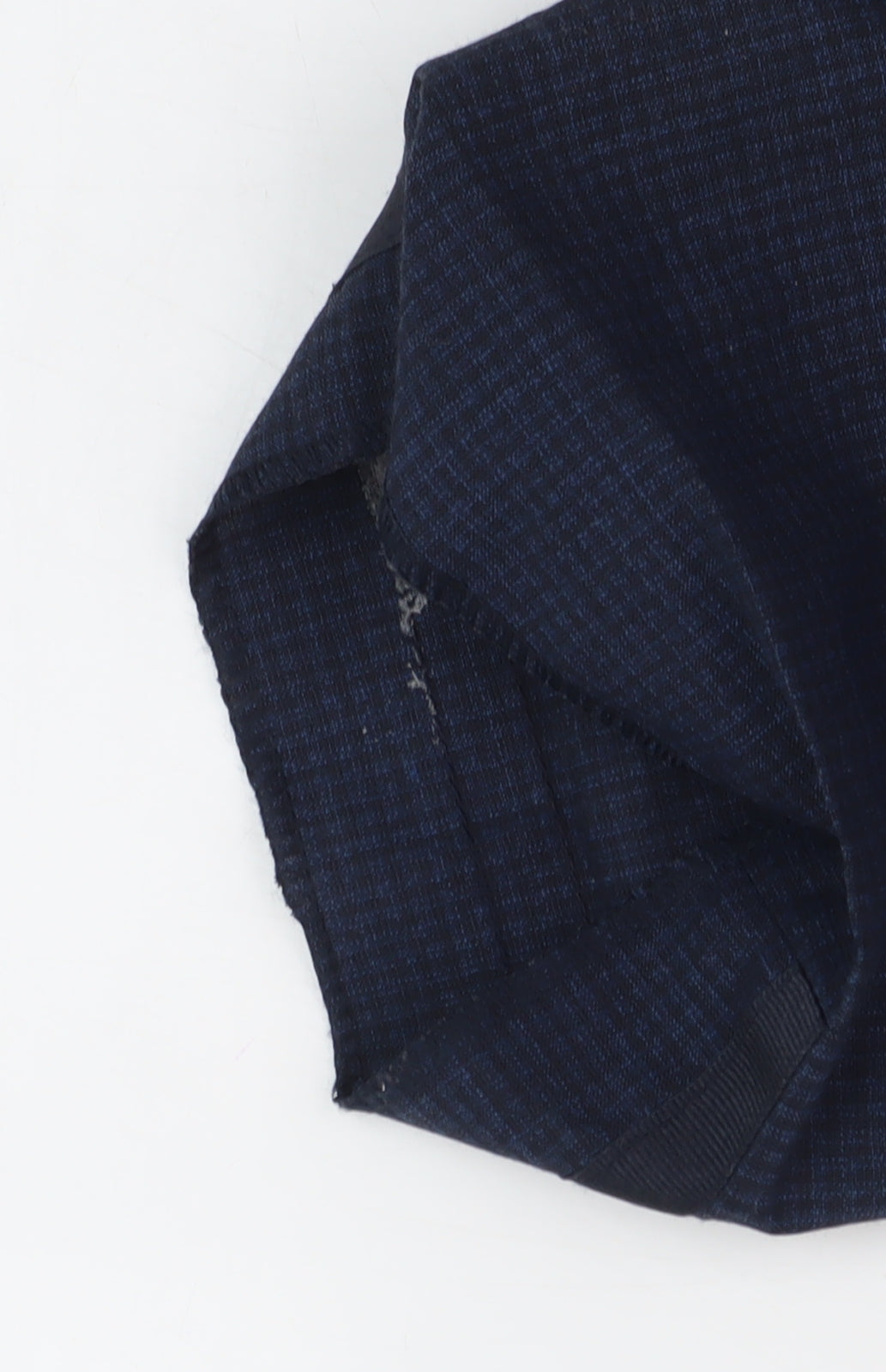 Kenneth Cole Men's Blue Check Trousers 32R Business Formal