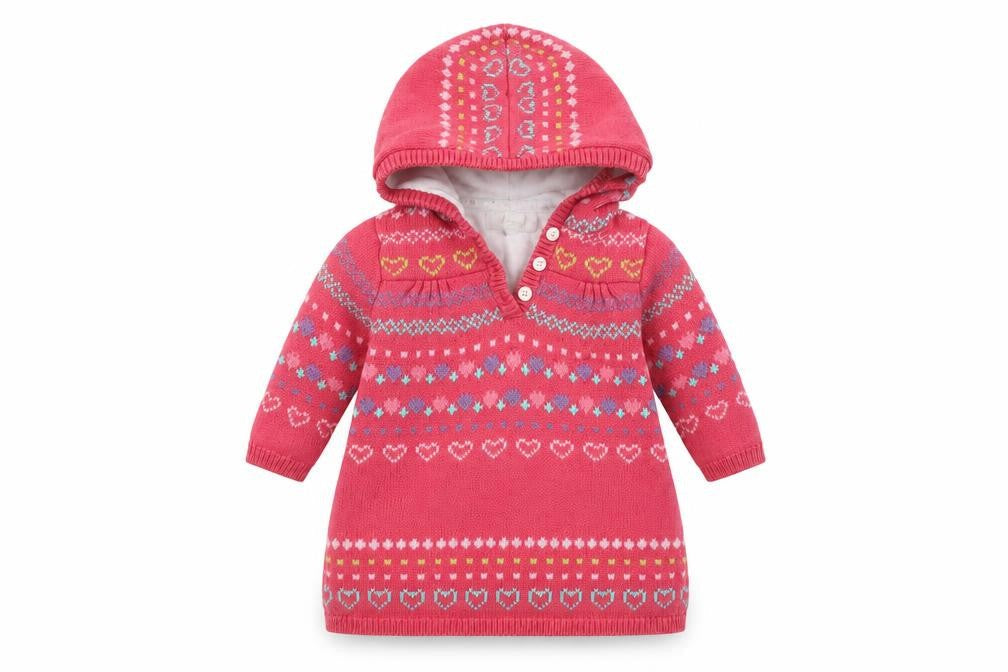 Rocha Little Rocha Girls Pink Jumper Dress, Size 12 Months