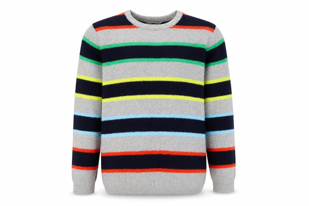 Marks & Spencer Girls Multicolour Stripe Jumper, Size 11-12