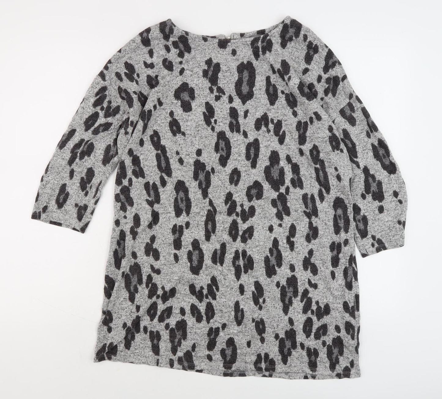 Principles Women's Grey Animal Print Jumper
