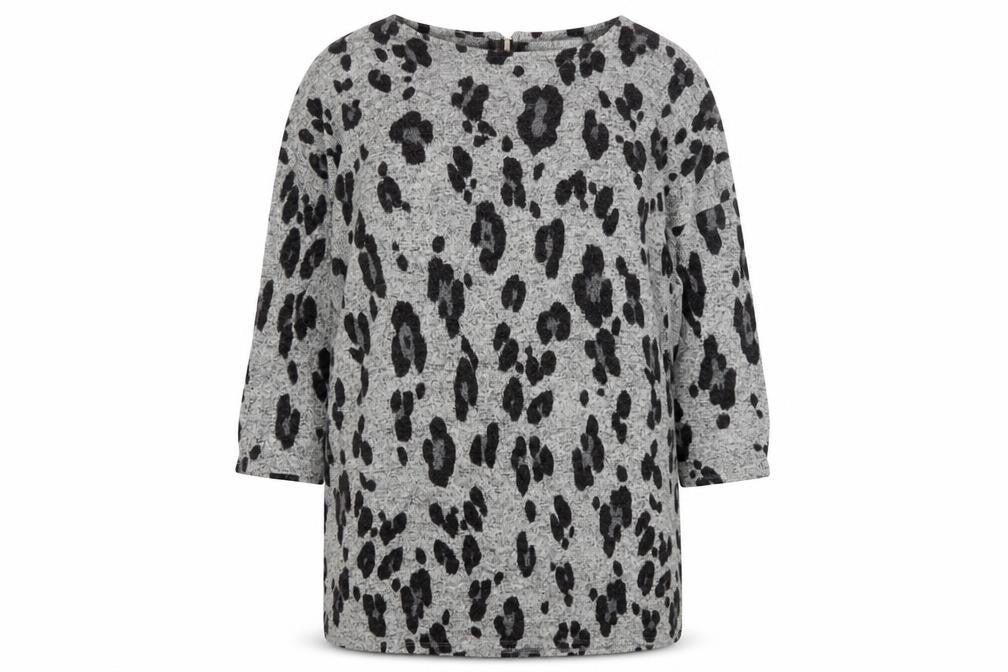 Principles Women's Grey Animal Print Jumper