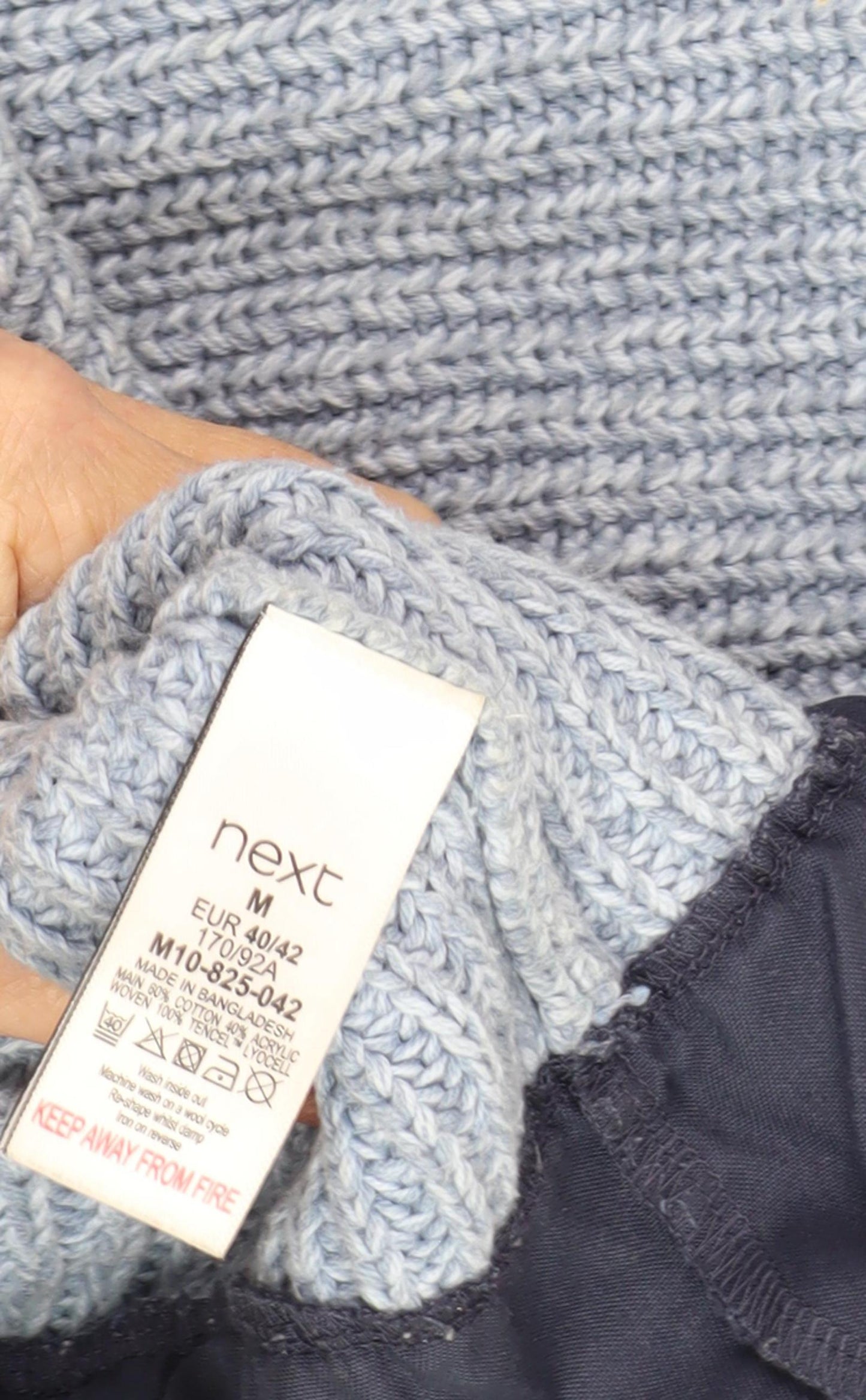 Next Women's Blue High Neck Jumper, Size 14
