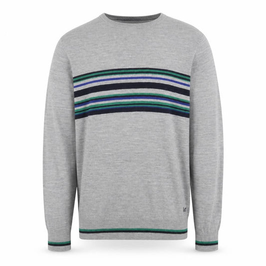 Crew Clothing Grey Striped XL Pullover Jumper