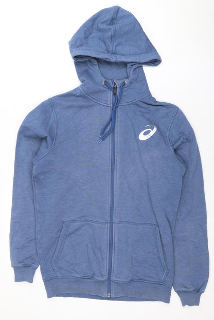 Additional front view of Asics Men's Blue Full Zip Hoodie S