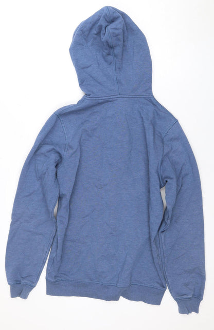 Back view of Asics Men's Blue Full Zip Hoodie S