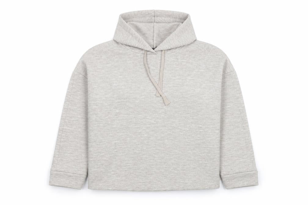 MNG Women's Beige Hooded Pullover Hoodie Size S