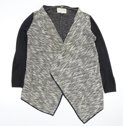 River Island Women's Cardigan Black Grey Size 8