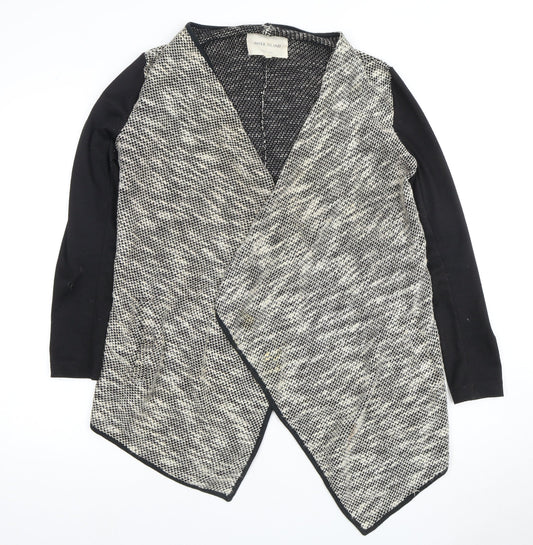 River Island Women's Cardigan Black Grey Size 8