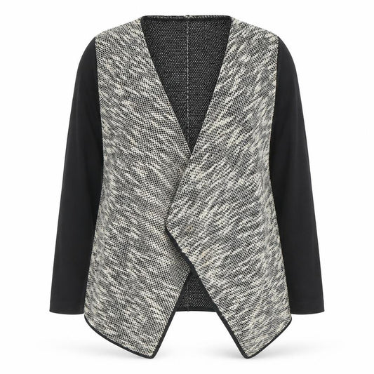 River Island Women's Cardigan Black Grey Size 8