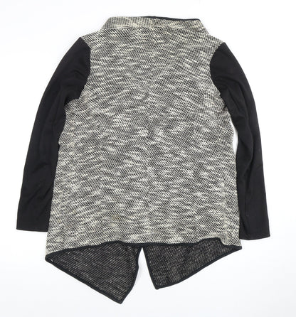 River Island Women's Cardigan Black Grey Size 8
