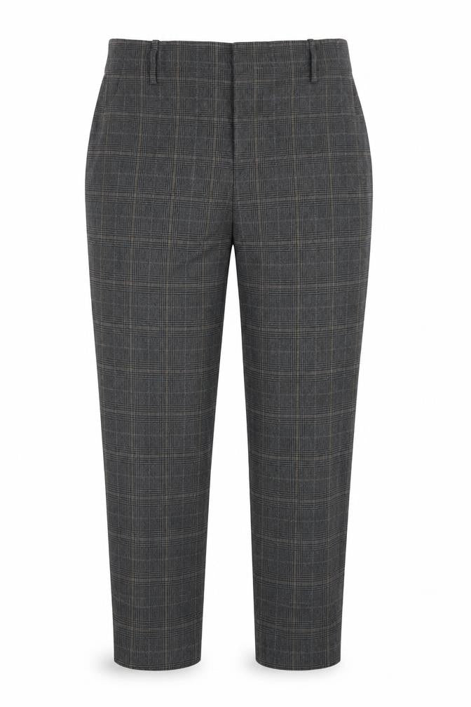 Zara Woman Grey Plaid Trousers for Women Size L