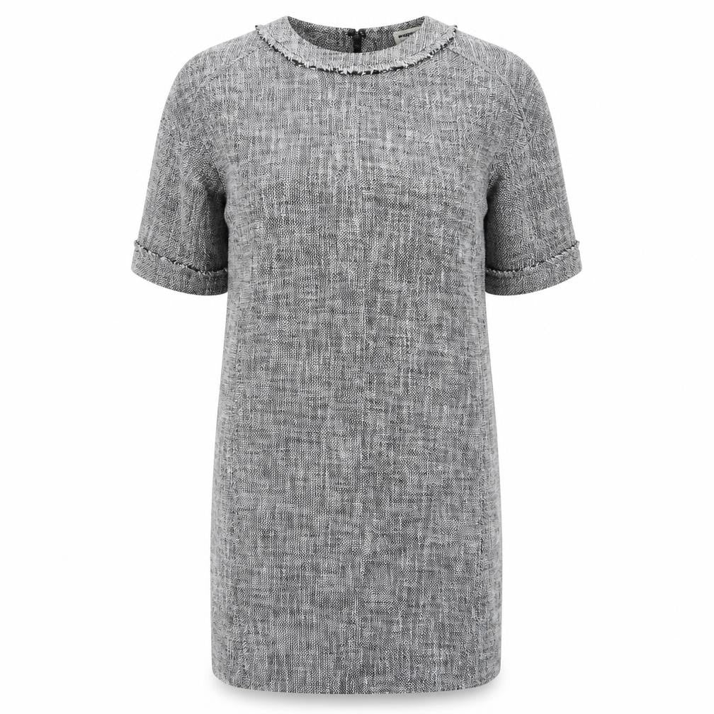 Whistles Grey Half Sleeve Women's Dress, Size 12