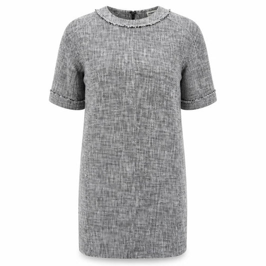Whistles Grey Half Sleeve Women's Dress, Size 12