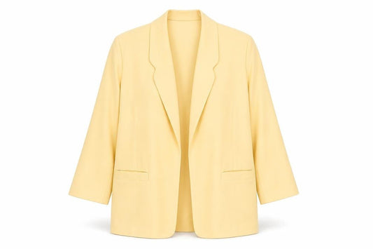 Jacques Vert Yellow Blazer Women Size 12