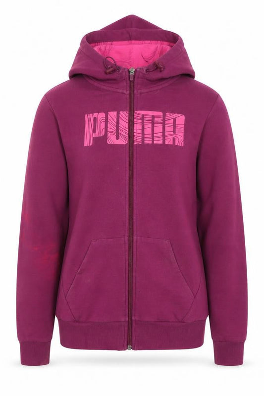 Puma Women's Purple Full Zip Hoodie Size 8