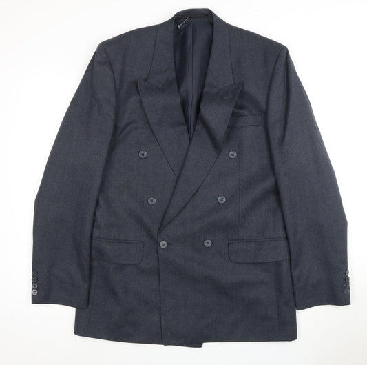 Centaur Men's Blue Double-Breasted Blazer 40L