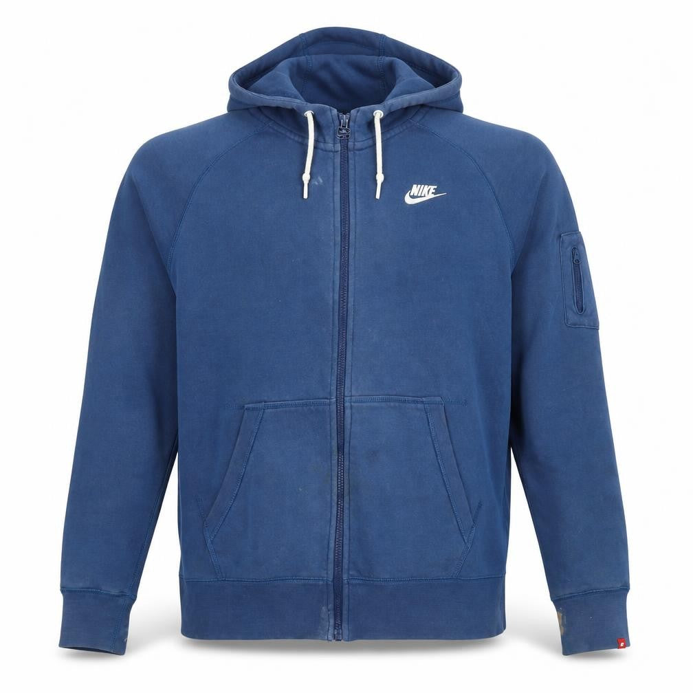 Nike Men's Blue Full Zip Hoodie Size L