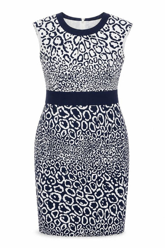 Jaeger Women's Multicoloured Animal Print Dress Size 14