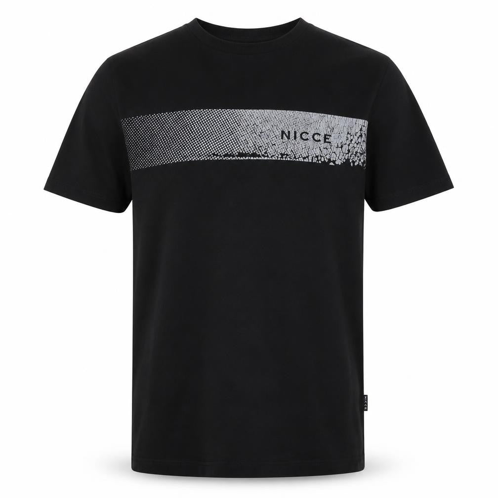 NICCE Men's Black Graphic Print T-Shirt M
