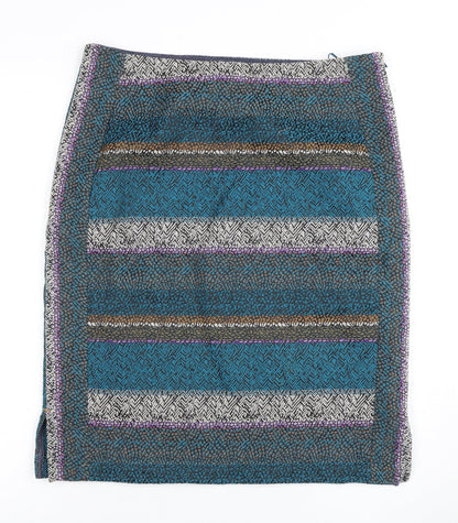 White Stuff Women's Multicoloured Pencil Skirt Size 12