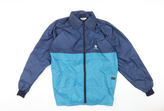 M.J. Kirby Men's Blue Windbreaker Jacket Medium