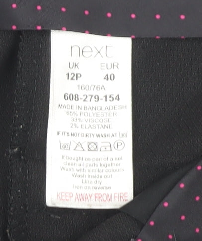 Next Women's Black Trousers Size 12 - Smart Casual