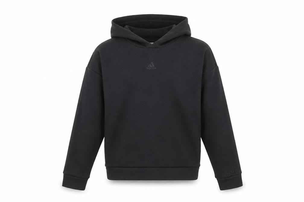 Adidas Girls Black Pullover Hoodie 11-12 Years