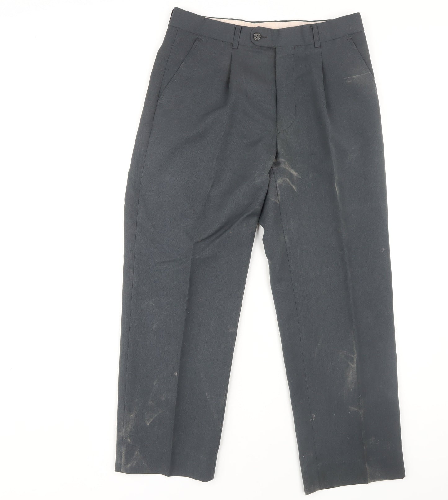 Burton Men's Grey Formal Trousers 32 in Waist Regular Fit