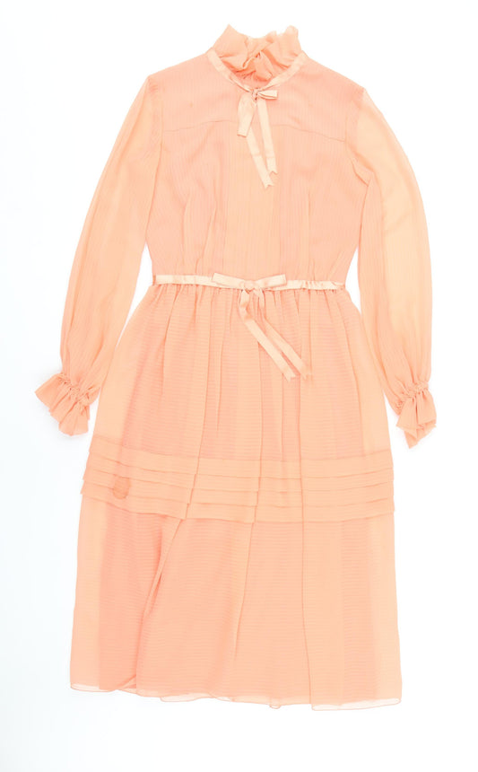Marian Russell Pink Long Sleeve Dress Size 12 Women