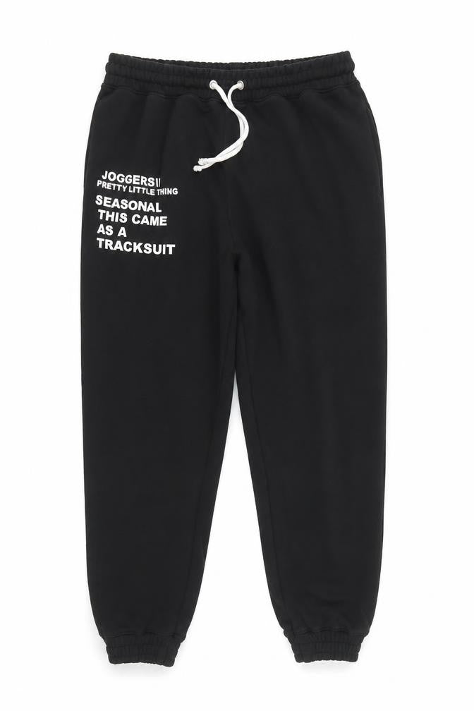PrettyLittleThing Women's Black Jogger Trousers Size M