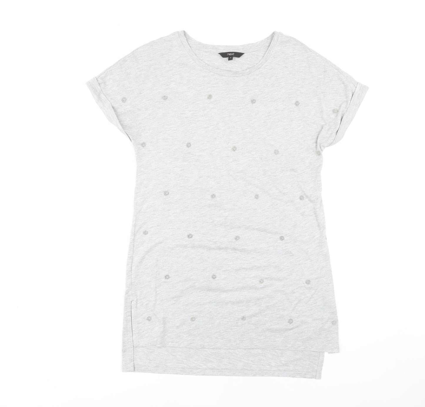 Next Women's Grey Basic T-Shirt Size 8