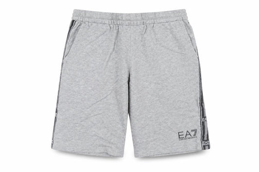 Front view of Emporio Armani boys’ grey sweat shorts, size 14, years