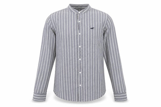Hollister Men's Blue Striped Slim Fit Shirt L