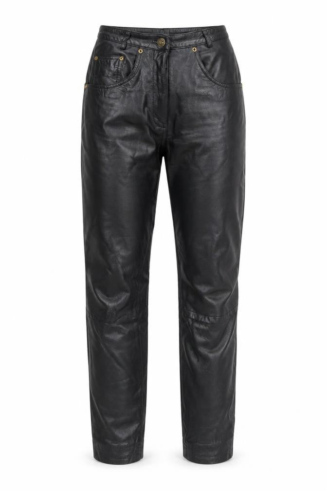 Modern Classics Women's Black Leather Trousers Size 8