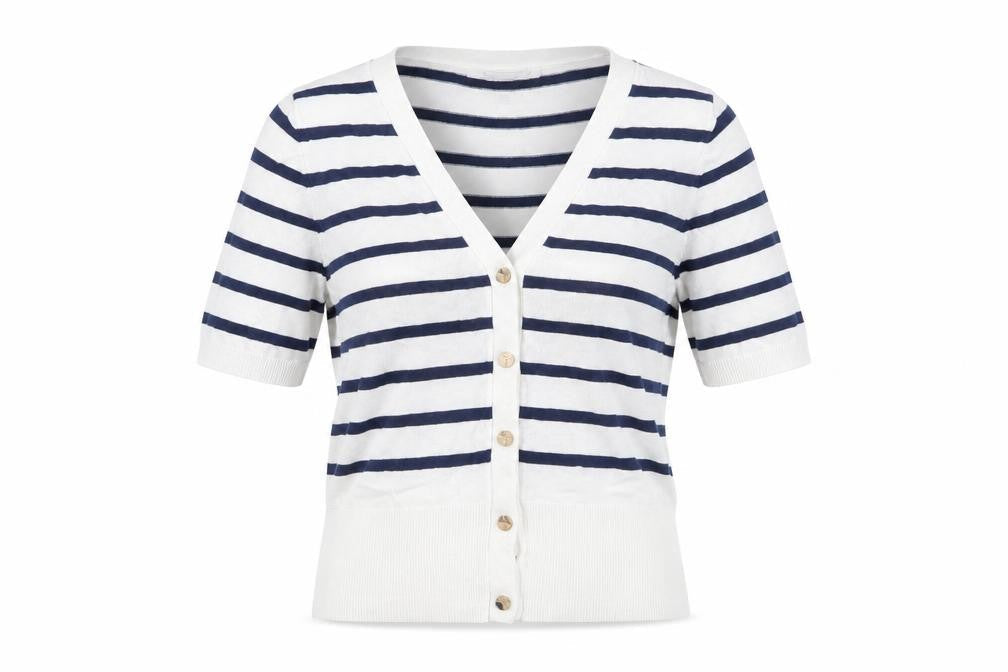 Amisu Women's Multicoloured Striped Cardigan XS