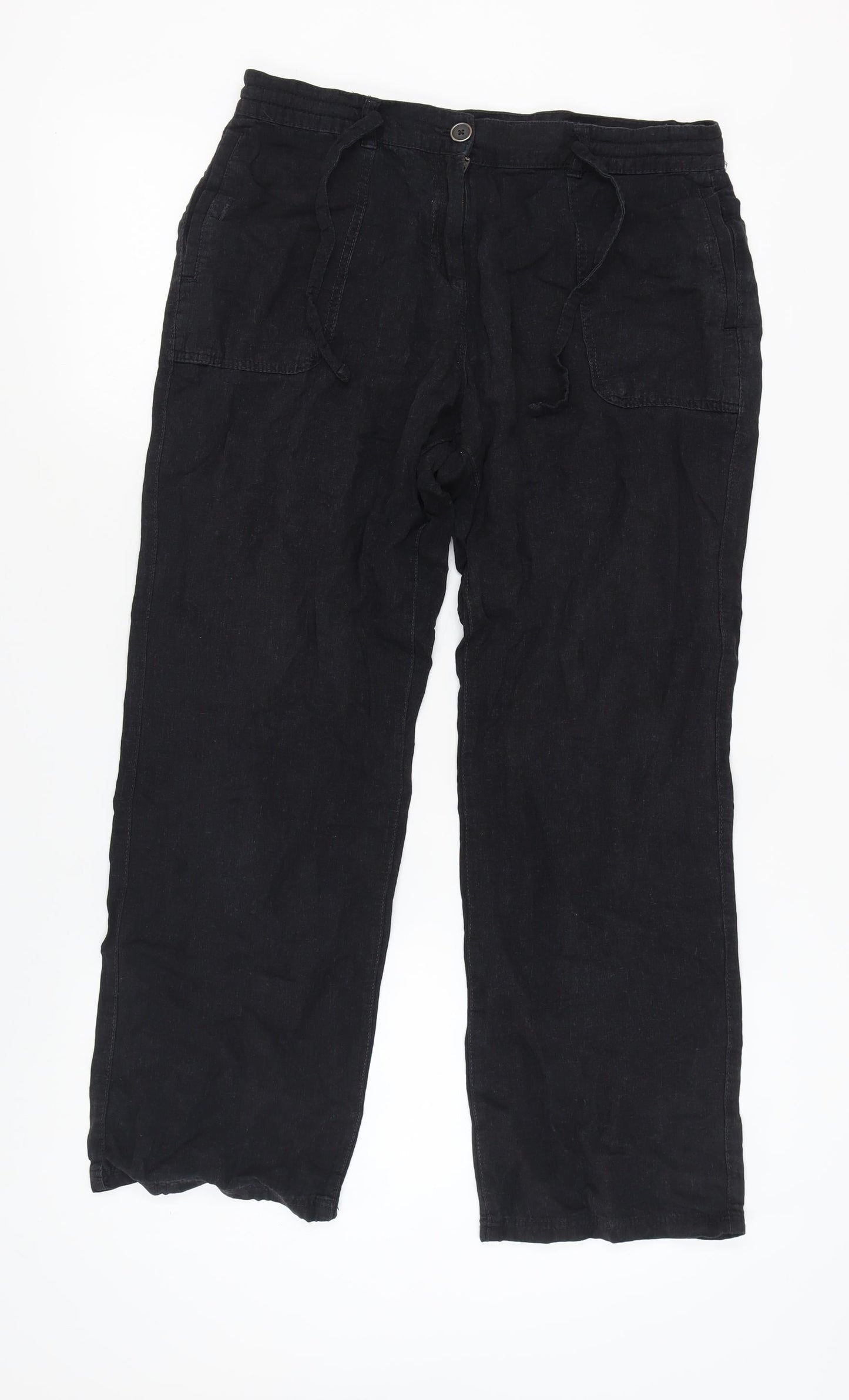 Debenhams Women's Black Trousers, Size 14, Casual