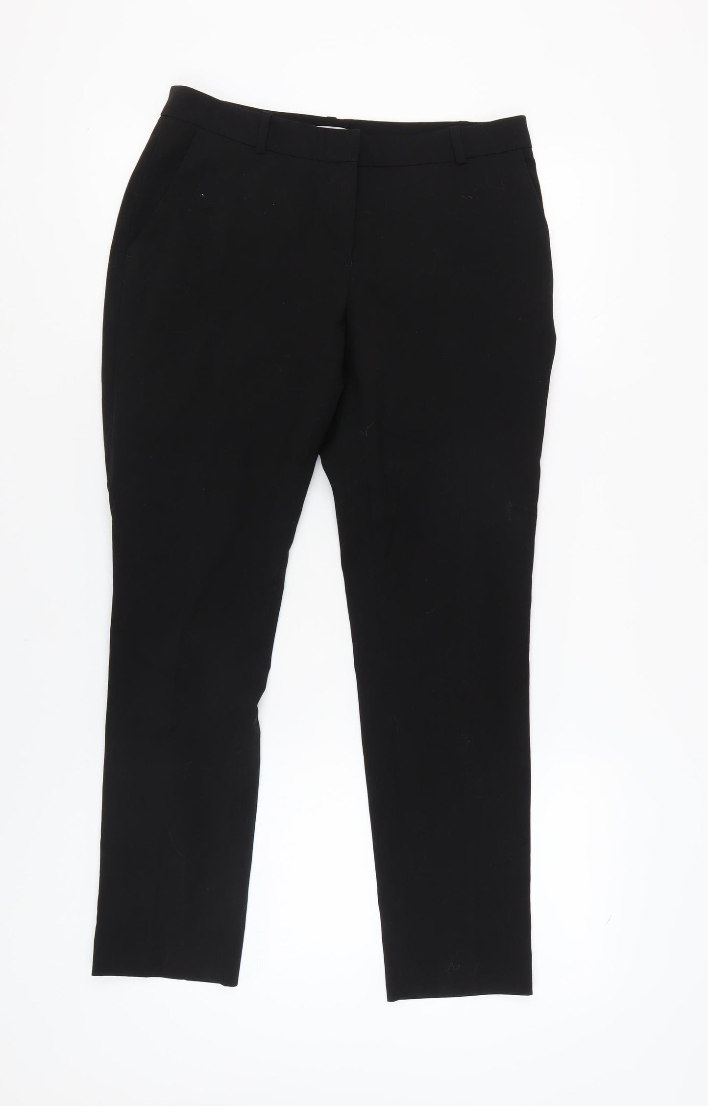 H&M Women's Black Straight Trousers Size 10