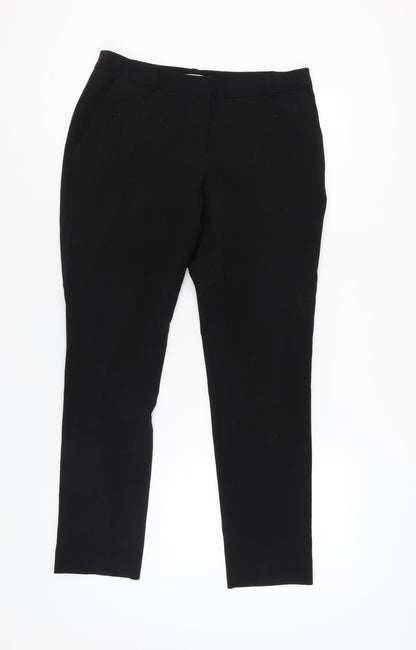 H&M Women's Black Straight Trousers Size 10