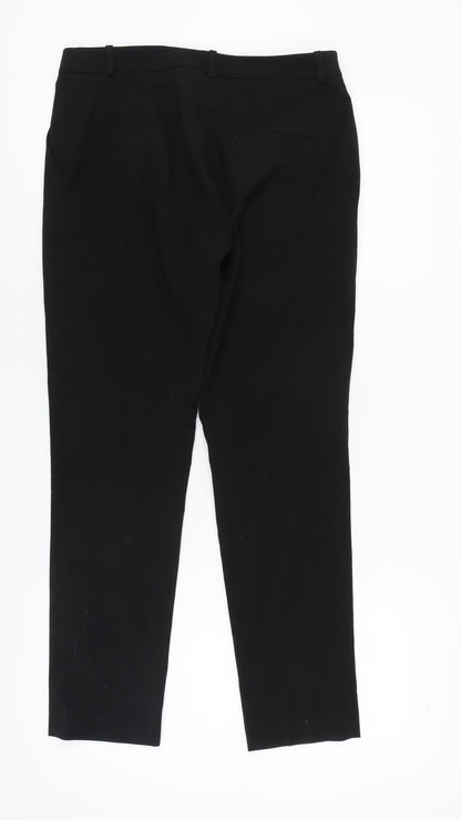 H&M Women's Black Straight Trousers Size 10