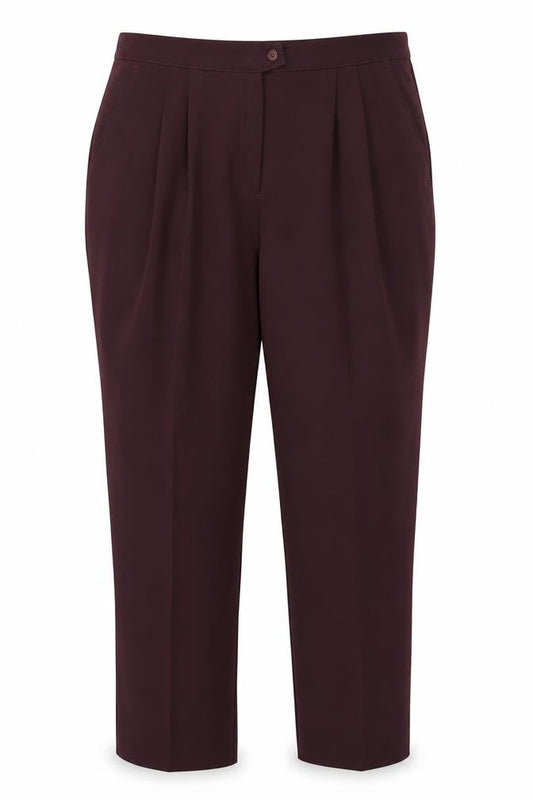 Afibel Women's Brown Trousers Size 22 Regular Fit
