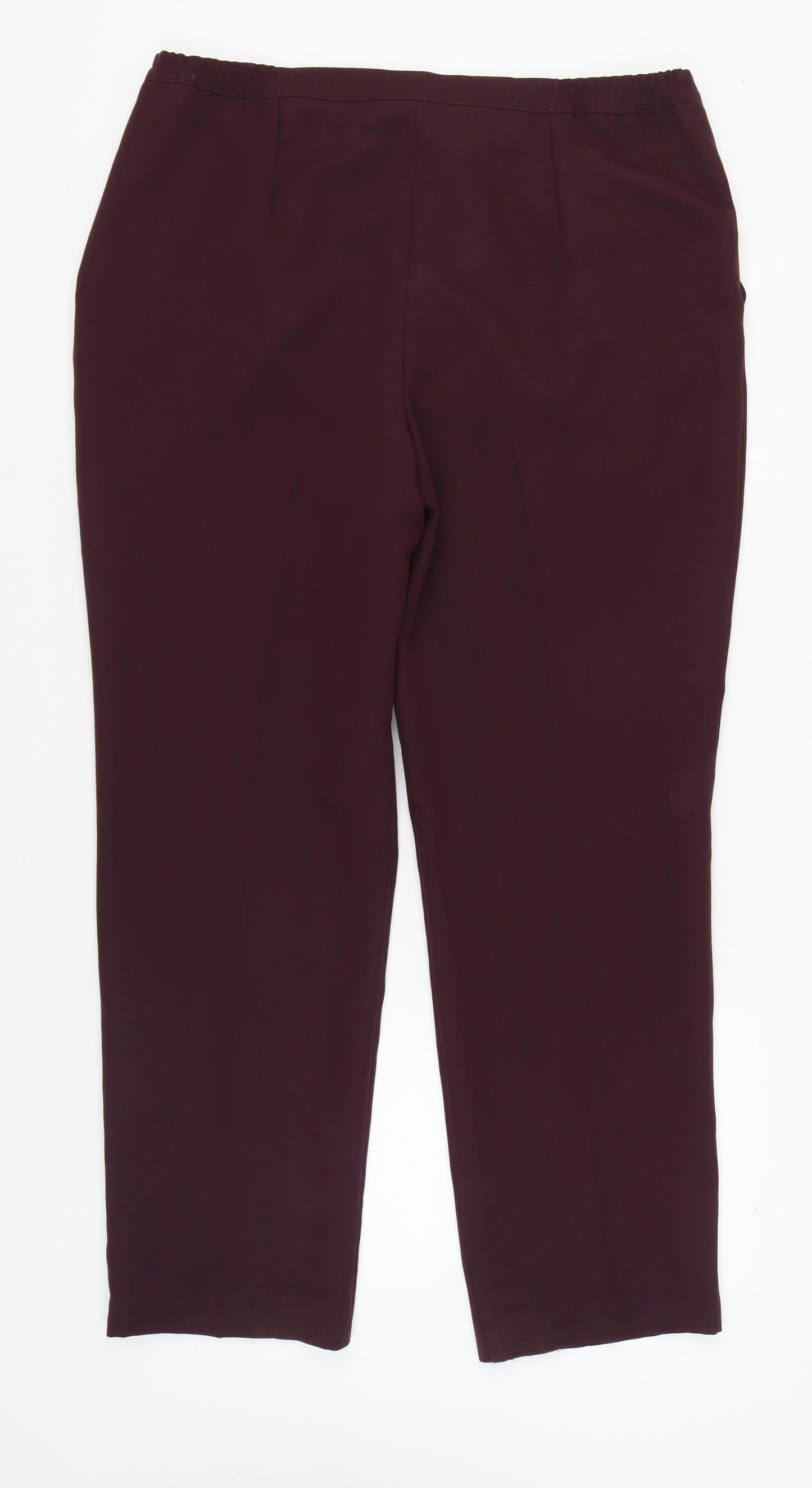 Afibel Women's Brown Trousers Size 22 Regular Fit