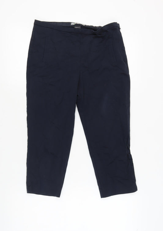 Marks and Spencer Women's Blue Trousers UK 12