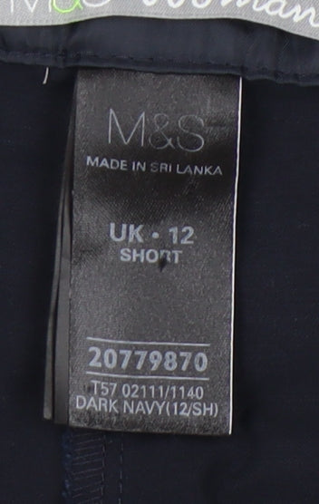 Marks and Spencer Women's Blue Trousers UK 12