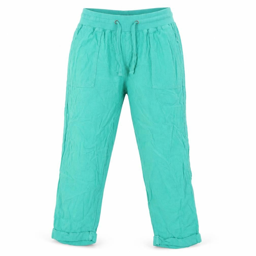 M&Co Women's Green Jogger Trousers Petite Size 8