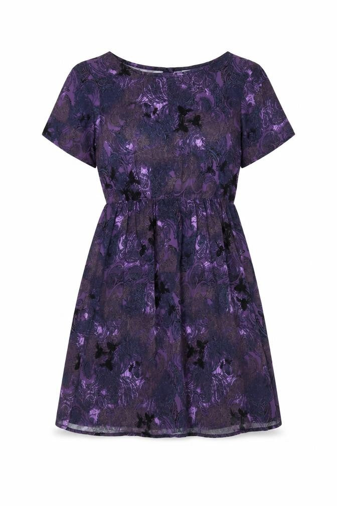 Firetrap Women's Purple Short A-Line Dress - Size 8